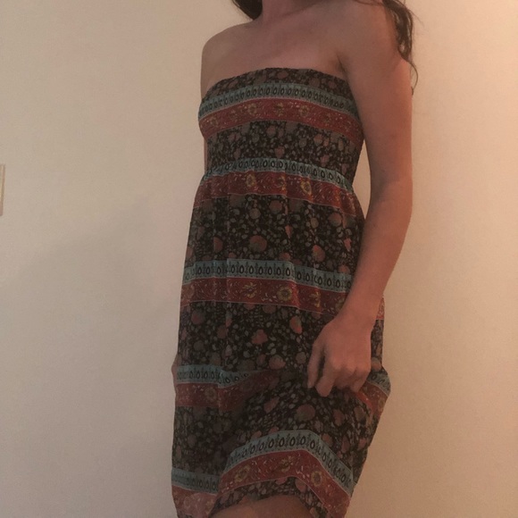 Forever 21 Floral Babydoll Strapless Dress - Picture 1 of 1